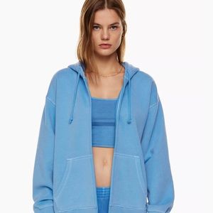 Aritzia TNA Cozy Fleece Boyfriend Zip Up.